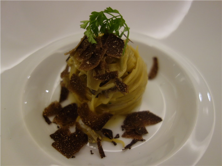 artichoke pasta with truffle